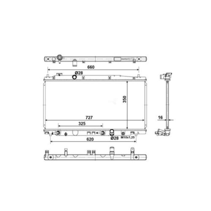 SRLine Radiator, racire motor