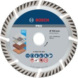 Bosch PRO Multi Material - Disc diamantat de taiere segmentat 150x22.2x2.4 mm taiere uscata