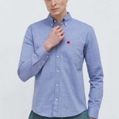 HUGO cămașă din bumbac bărbați, cu guler button-down, slim 50479302