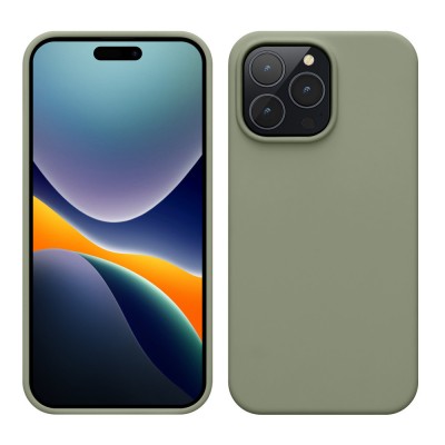Husa Kwmobile pentru Apple iPhone 14 Pro Max, Silicon, Verde, 59074.172 foto