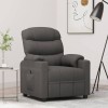 VidaXL Fotoliu rabatabil electric, gri &icirc;nchis, material textil 3143492