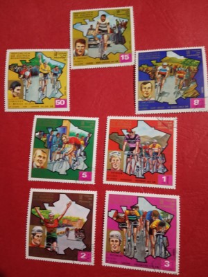 GUINEA ECUATORIALĂ, CICLISM - SERIE COMPLETĂ ȘTAMPILATĂ foto