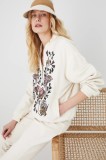 Medicine geaca bomber femei, culoarea bej, de tranzitie, oversize