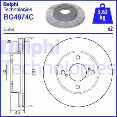 Delphi Disc frana foto