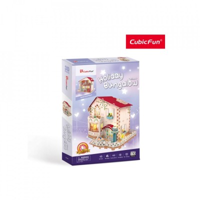 Cubic Fun - Puzzle 3D Led Casa De Vacanta 116 Piese foto