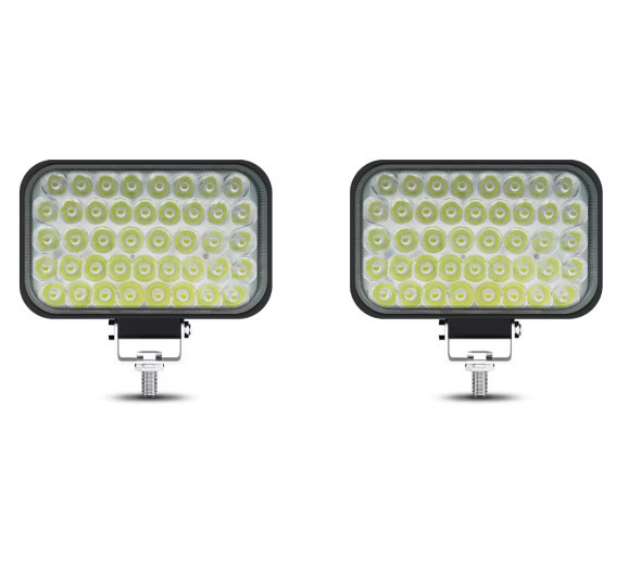 Set 2 Proiectoare LED auto OFF-ROAD, 5 inch, 129W, 43 LED, 12V-24V, 6000K, carcasa aluminiu, 8000Lm