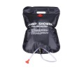 Dus Portabil, Eliandeco &reg;, Functioneaza Pe Baza De Soare, Perfect Pentru Drumetii Si Aventuri, Furtun Flexibil, Presiune Reglabila, 20l, Negru