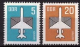 Germania DDR 1983 - Posta Aeriana,2v.,neuzat,perfecta stare(z), Nestampilat
