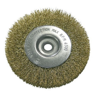 Perie sarma de alama Proline, 75 mm, tip circular cu orificiu foto