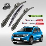 Cumpara ieftin Ștergătoare Dacia Sandero II Stepway (2012&ndash;2020) TeamCar&reg; &ndash; Set Complet Flat