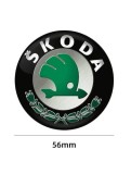 Cumpara ieftin Capac janta SKODA 56MM NEGRU cu VERDE, Autohelix MSA