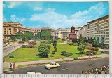 Bnk cp Bucuresti - Piata Palatului - circulata - stampila Intarziata / lipsa cod, Printata