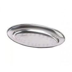 Tava servire de Inox, Argintiu, 39 cm, HML28