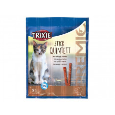 Trixie Recompense Pentru Pisici, Premio Stick Quintett, Miel Si Curcan, 5 x 5