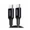 CABLU alimentare si date Ugreen, &quot;US300&quot;, Fast Charging Data Cable pt. smartphone, USB Type-C la USB Type-C, 100W, 1.5m, negru &quot;20528&quot; (timbru verde 0