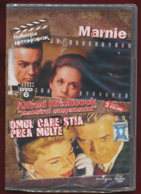 &amp;quot;Marnie&amp;quot; şi &amp;quot;Omul care ştia prea multe&amp;quot; - 2 filme, DVD sigilat, Alfred Hitchcook foto