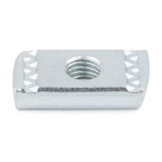 Set 100 Piulita dreptunghiulara din otel zincat pentru profil aluminiu 41x41 sau 41x21 M10