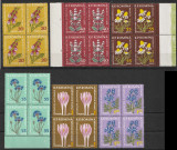 Plante medicinale, nr. lista 485, bloc de 4, MNH