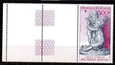 Wallis&amp;amp;Futuna 1992, Arta, Rodin, serie neuzata, MNH foto