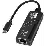 Adaptor ethernet usb c, pentru laptop, pc, router, Tip C la UTP, GIGABIT