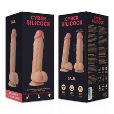 Dildo ultra-realist din silicon lichid moale CYBER SILICOCK SAUL lungime 21 cm foto