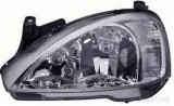 Far Opel Corsa/Combo C, 07.2000-10.2003, Electric, tip bec H7+H7, omologare ECE, fara motoras, 1216000; 89302135; 9114329; 9196231, Stanga