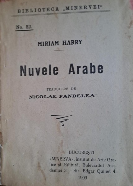 NUVELE ARABE - MIRIAM HARRY