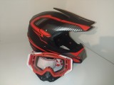 Cumpara ieftin Casca Moto Atv Cross Enduro Downhill + Ochelari 100% ,marimi disponibile S,M si L
