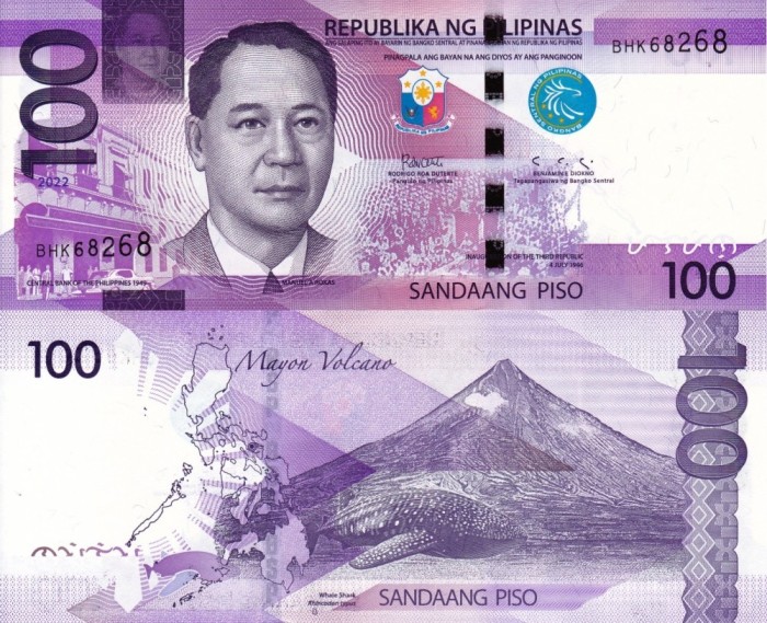 FILIPINE 100 piso 2022 UNC!!!