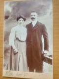 H170- Foto CDV veche anii 1900 LINTER FERENCZ SZEGHED -Cabinet Fotografic de Arta stare foarte buna, carton gros 16/10 cm.