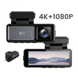 Cumpara ieftin Camera Auto iSEN X20, 2.4G LTE, 3.2 IPS, 4K 25fps, WiFi Hotspot, Modul GPS, Monitorizare la Distanta, G-sensor, Comunicare bidirectionala, Camera fata