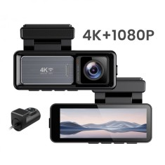 Camera Auto iSEN X20, 2.4G LTE, 3.2 IPS, 4K 25fps, WiFi Hotspot, Modul GPS, Monitorizare la Distanta, G-sensor, Comunicare bidirectionala, Camera fata