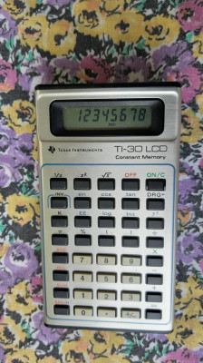 Calculator Stiintific Texas Instruments TI-30 LCD Constant Memory foto