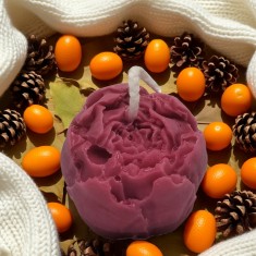 Lumanare Parfumata Floare Erica , Cadou Handmade Elegant Marturie Nunta, Botez