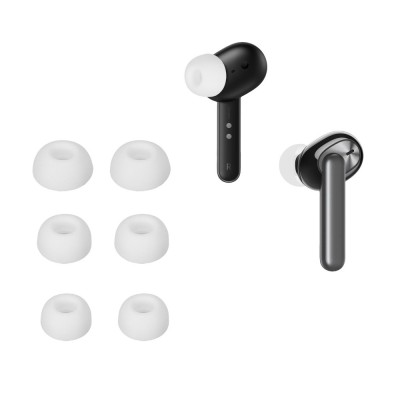Set 6 Varfuri de schimb Kwmobile pentru OPPO Enco Air/Enco W31, Negru, Silicon, KWM000024SV001C foto