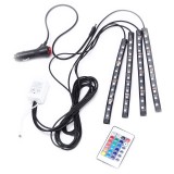 Cumpara ieftin Kit Iluminare Auto LED RGB 22cm cu telecomanda