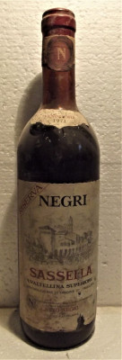 A99 -VIN RISERVA sassella NEGRI doc, , recoltare 1971 cl 72 gr 12,5 foto