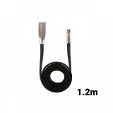 Cablu MicroUSB Xenic Fast Black (1.2m, nickel plated connectors)