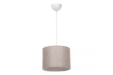 Cumpara ieftin Lustra cu o singura lumina PWL-1115, E27 alb-bej natural, 22x60cm