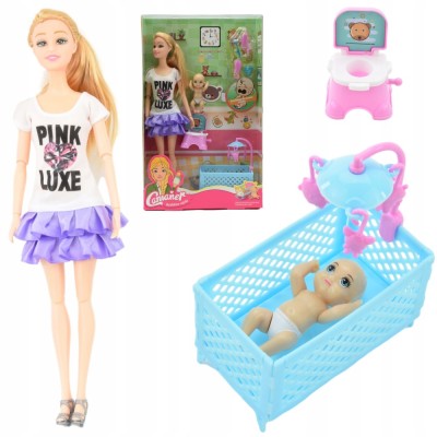 SET DE ACCESORII PENTRU PĂPUȘI DE TIP BARBIE ȘI BEBELUȘI foto