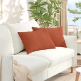 vidaXL Perne pentru canapea 2 pcs Roșu portocalie 60 x 40 cm 42013695