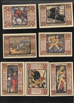 Set Notgeld 7 x 50 pf Altenburg foto