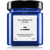 Vila Hermanos Apothecary Cobalt Blue Fig &amp; Amber lum&acirc;nare parfumată 150 g