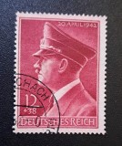 Germania (Deutsches Reich) 1942 - Aniversarea lui Adolf Hitler "20. APRIL 1942" 12+38 Pf. cu Ștampilă de Poștă - Cod: -OD1