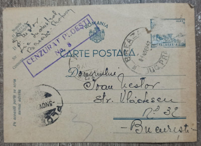 Carte postala circulata Cenzurat Ploiesti no. 8, 1942 foto