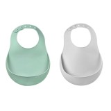 Set 2 Bavete silicon Beaba Light Mist Sage Green