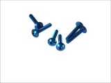 Cumpara ieftin Lichidare: Bolturi Moto plat (M5x30, culoare albastru)