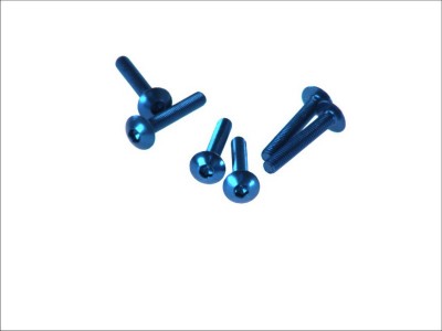 Lichidare: Bolturi Moto plat (M5x30, culoare albastru) foto