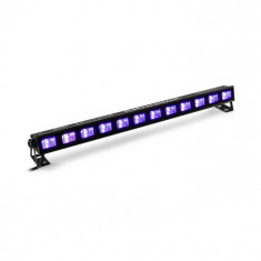 Beamz BUVW123, LED BAR, 30 W, 8 x 3W, UV / WW, 2in1, LED, negru foto