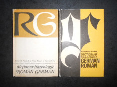 DICTIONAR FRAZEOLOGIC ROMAN-GERMAN / GERMAN-ROMAN 2 volume, editie cartonata foto